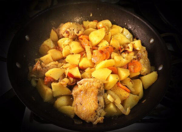 Курка з овочами