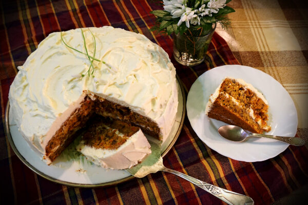 Морквяно-імбирний тортик. Carrot-ginger cake.