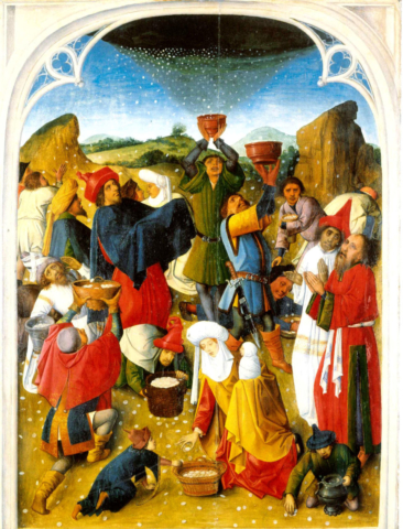 The Gathering of the Manna, c. 1460-1470.