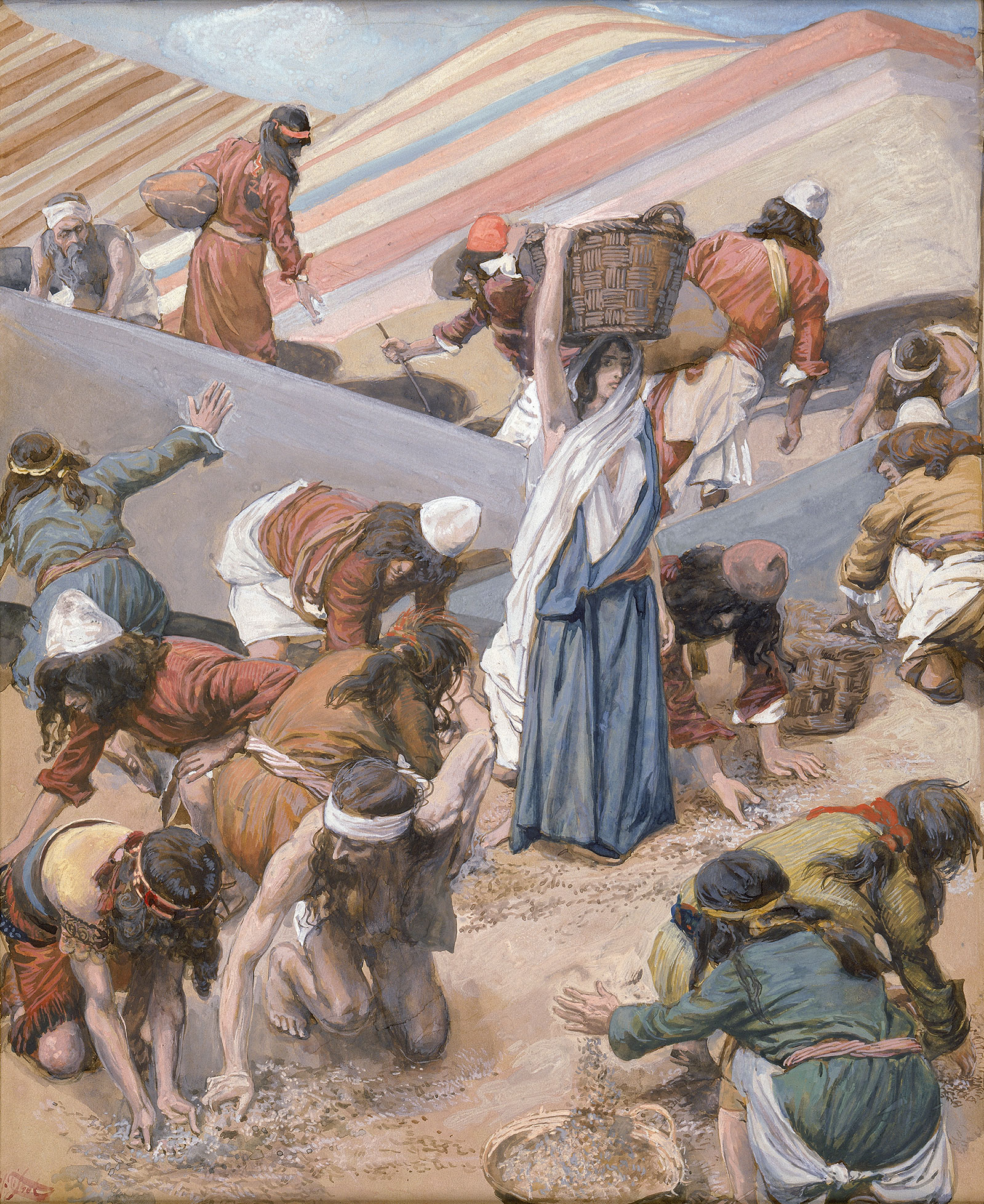The Gathering of the Manna by James Tissot